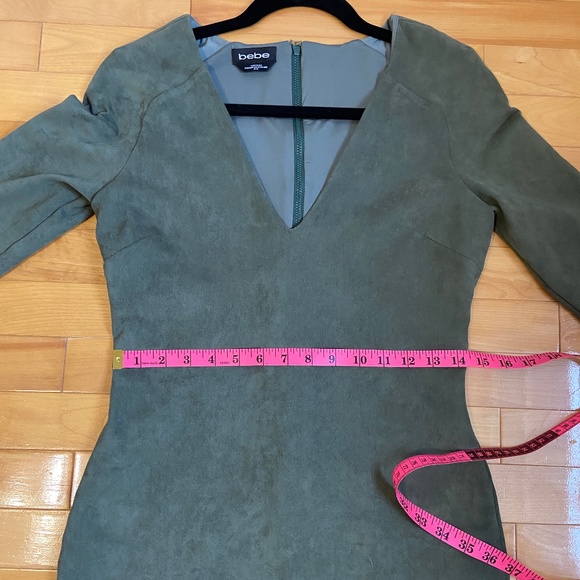 Bebe Faux Suede Long Sleeve Dress โ Size M - Picture 7 of 12